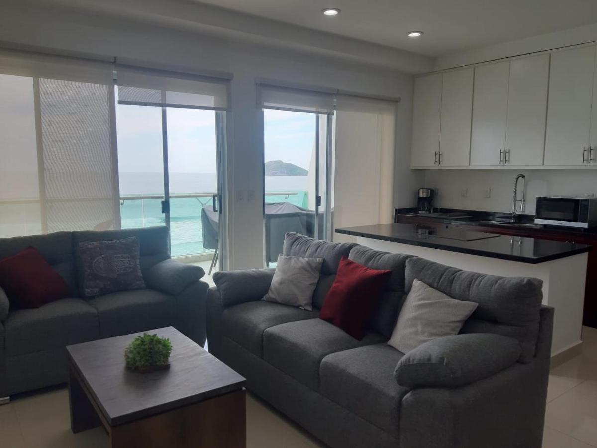 Hermoso Y Moderno Departamento Frente Al Malecon Con Preciosa Vista Al Mar Mazatlan Luaran gambar
